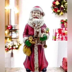 VTG Santa Clause Holding Bag And Toys Figurine 1990’s Steins